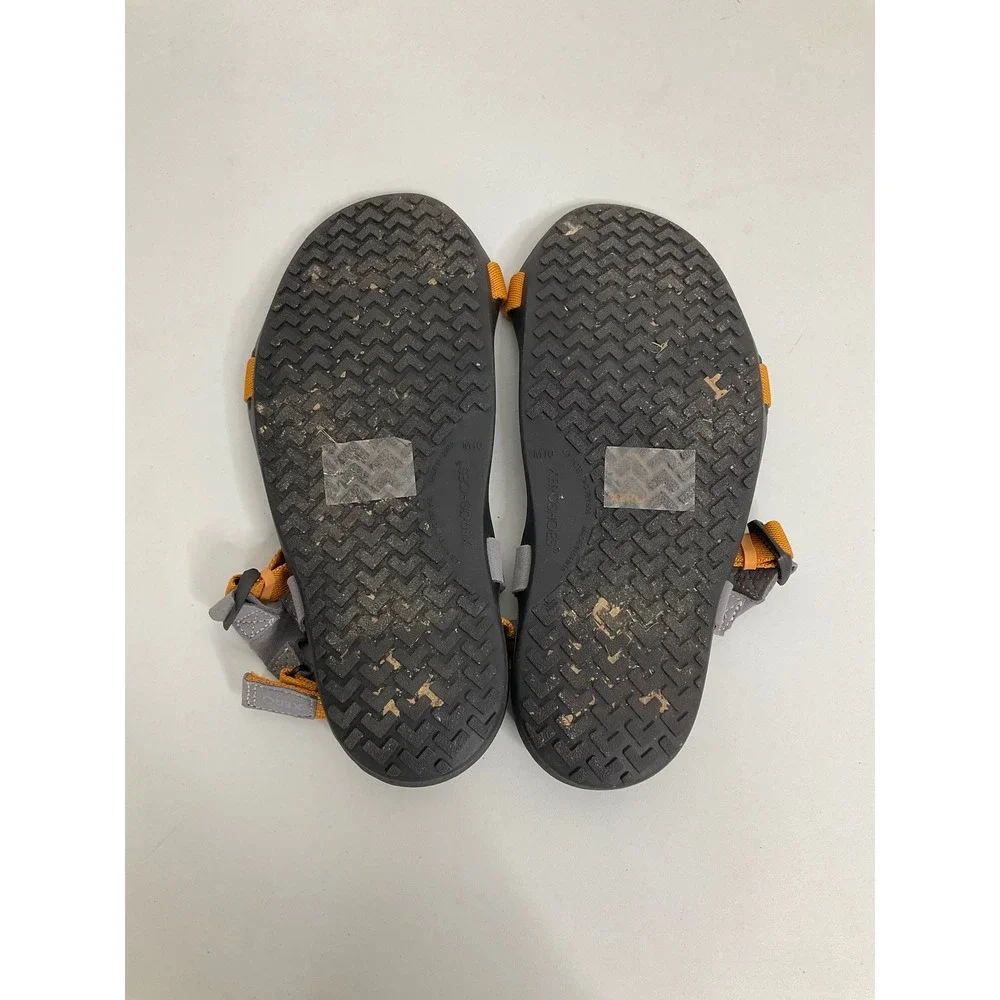 Xero Shoes Z-Trail EV Mens 10 Minimalist Sport Sandals Ochre Orange Grey Hiking